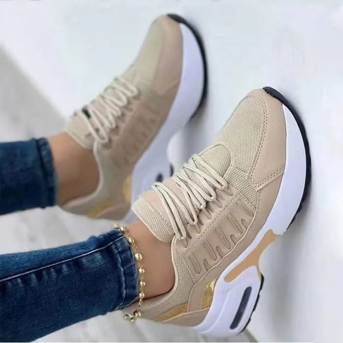 Dames Sneakers Orthopedisch Beige
