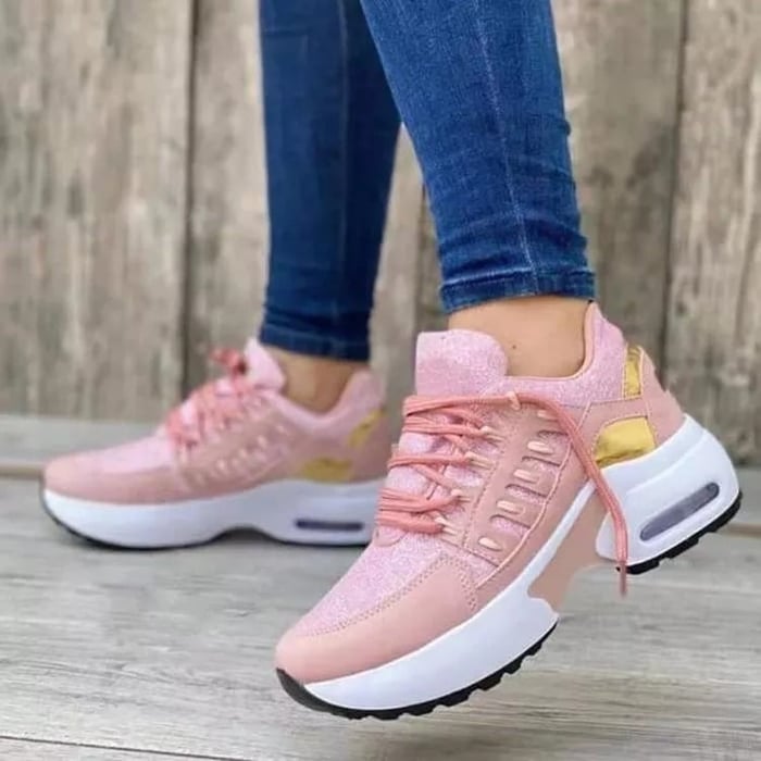 Dames Sneakers Orthopedisch Roze