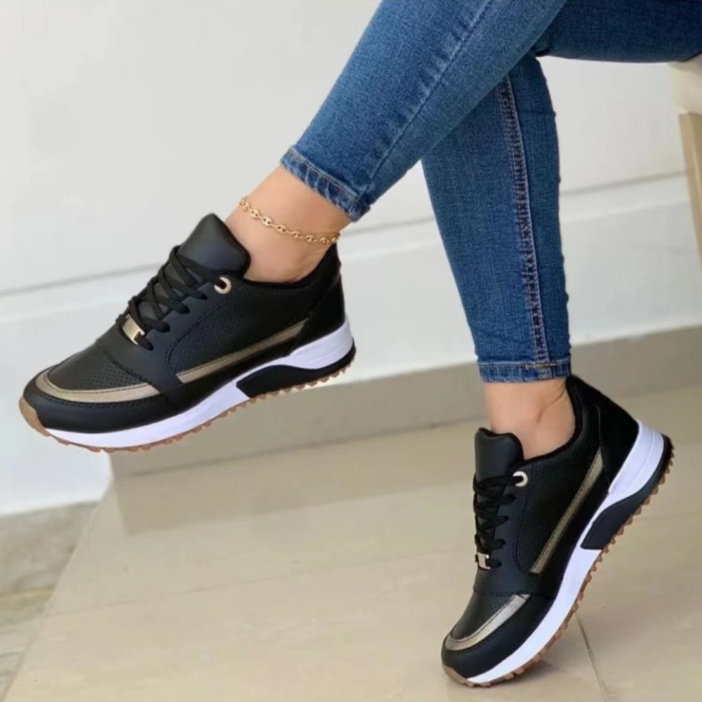 Dames Sneakers met Orthopedische Ondersteuning en Elegant Design 0