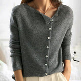 Dames Cardigan Trui met Elegante Knopen en Comfortabele Pasvorm