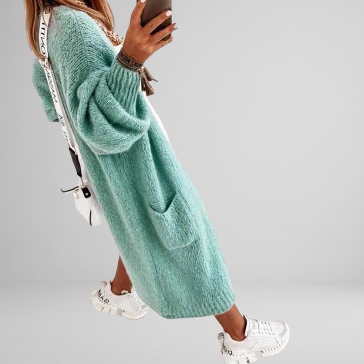 Dames Lange Cardigan Vest