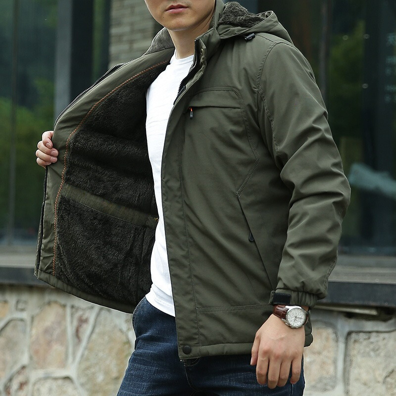 Heren Fleece Tussenjas Groen