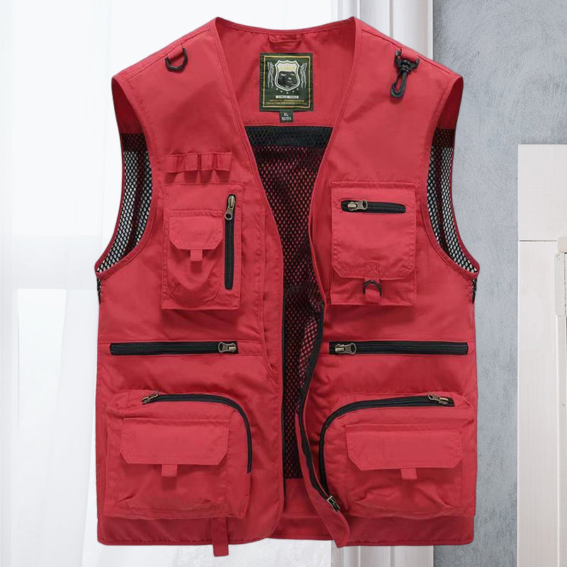 Heren Bodywarmer voor Outdoor Activiteiten Rood