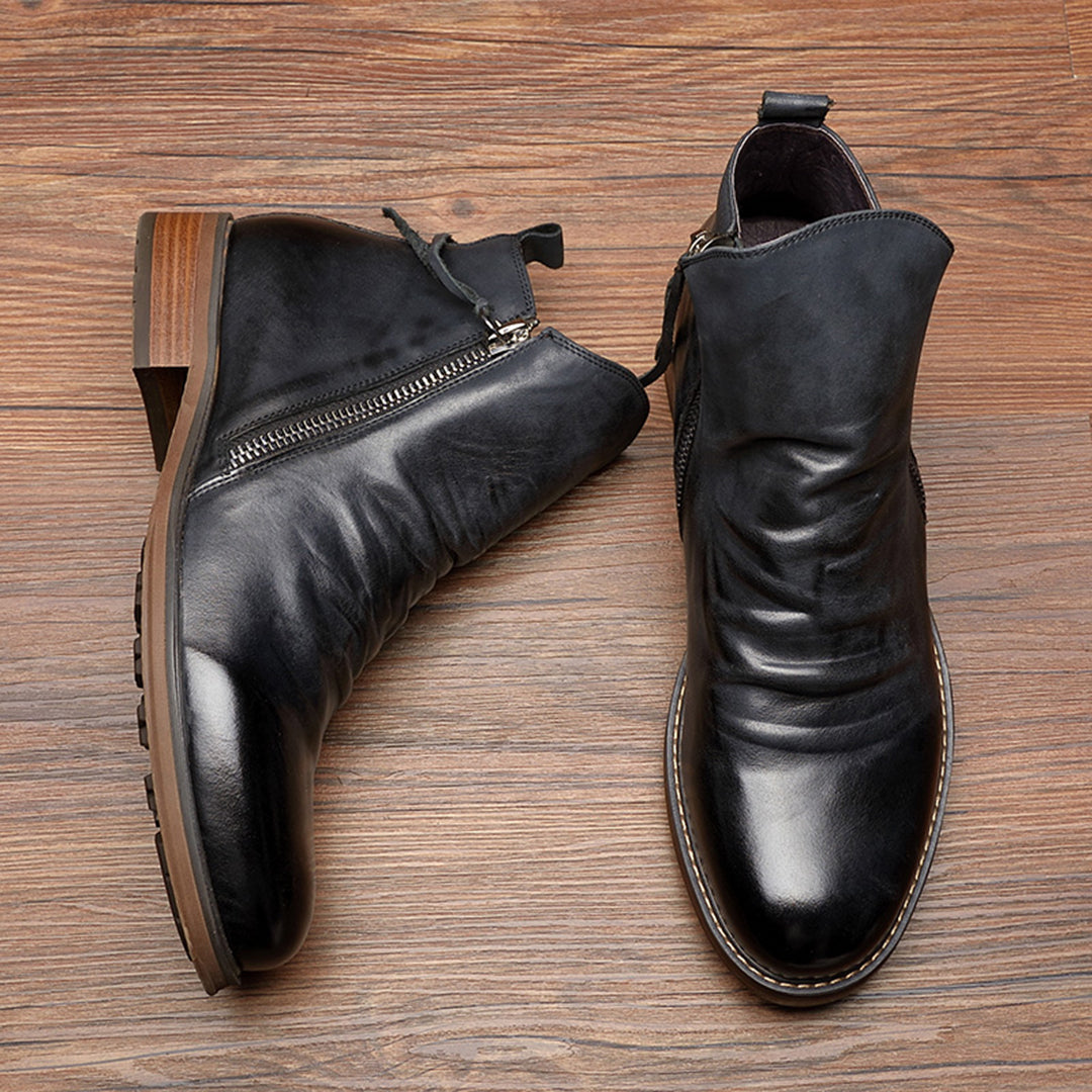 Heren Boots met Ritsluiting en Modern Ontwerp 4