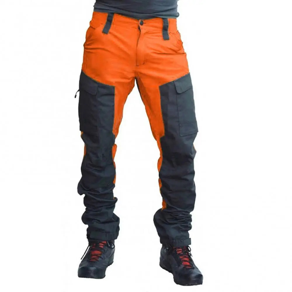 Heren Outdoor Werkbroek Waterdichte Coating Oranje