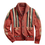 Heren Cardigan met Jacquardpatroon