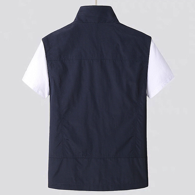 Heren Cardigan met Korte Mouwen en Sneldrogend Meshmateriaal 1