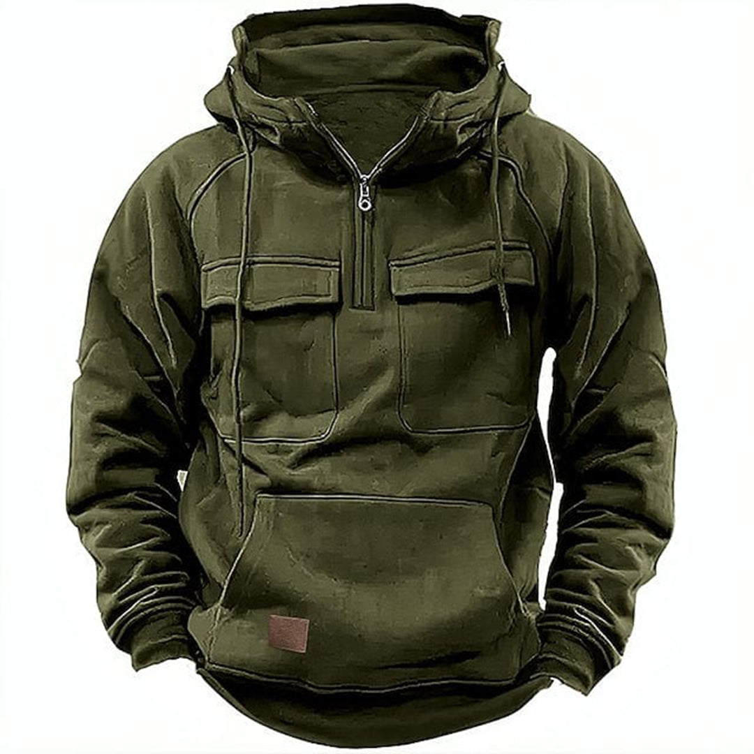 Heren Tactical Hoodie Legergroen