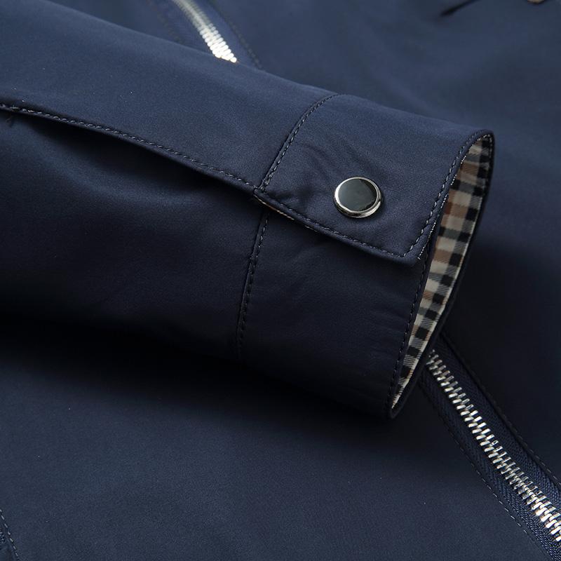 Heren Jacket met Ruitpatroon en Volledige Rits voor Lente 7
