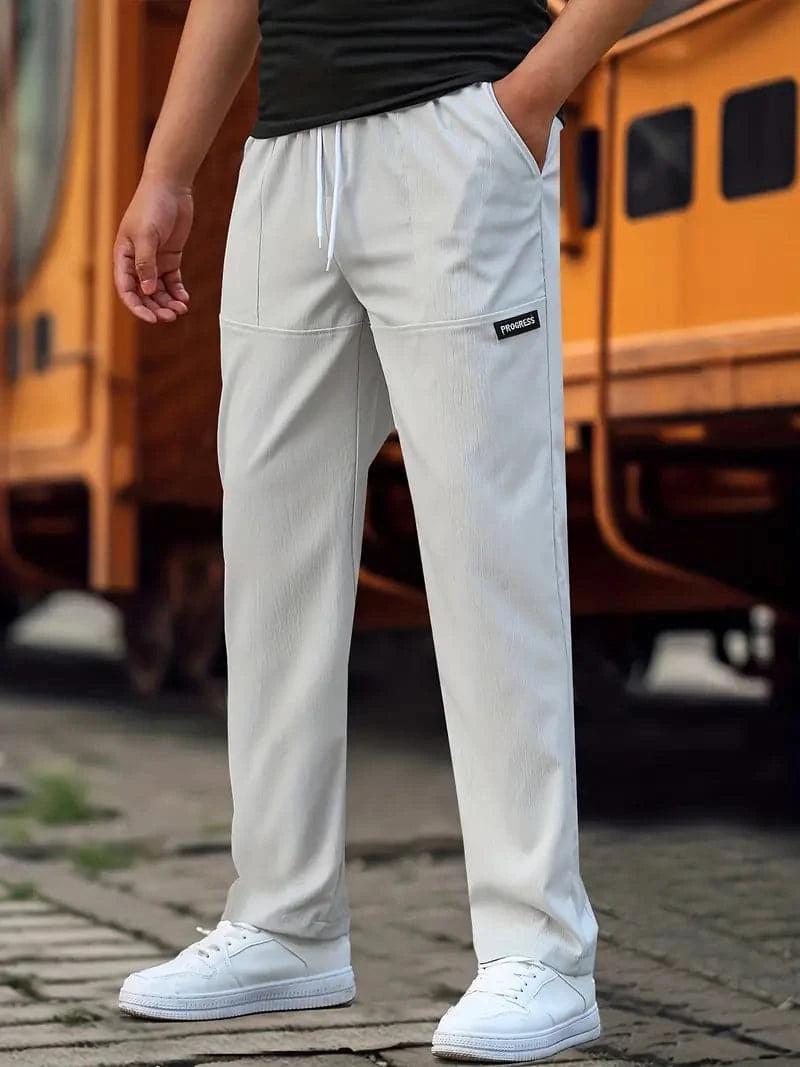 Heren Joggingbroek met Regular Fit en Modern Design Grijs