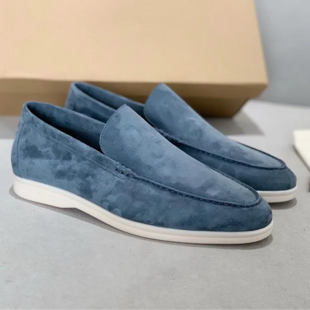 Heren Casual Loafers Blauw