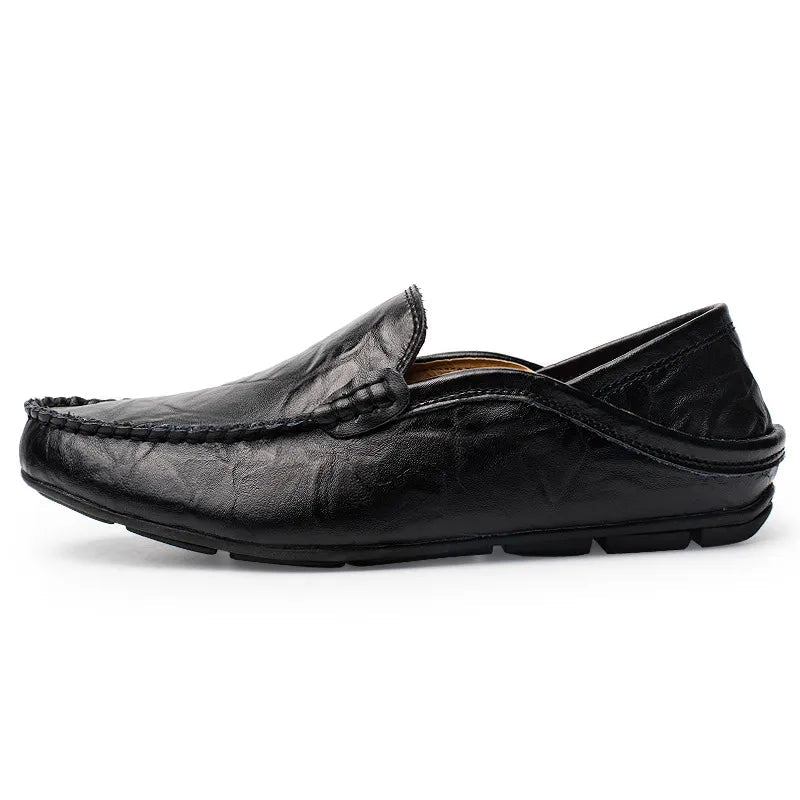 Heren Mocassins van Leer met Handgestikte Details en Comfortabele Inlegzool 7