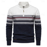 Heren Trui Met Halve Rits En Slim Fit
