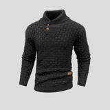 Heren Gebreide Trui met Knoopdetails