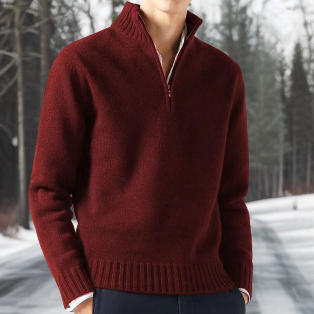 Heren Trui met Zippocol en Dikke Brei voor Comfortabele Winterstijl 3