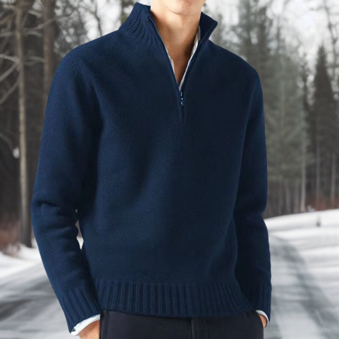 Heren Trui met Zippocol en Dikke Brei voor Comfortabele Winterstijl 6