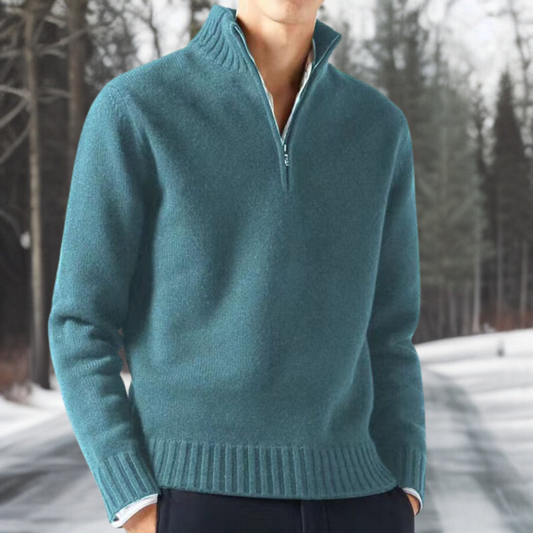 Heren Trui met Zippocol en Dikke Brei voor Comfortabele Winterstijl 9