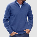 Heren Pullover Trui met Halve Rits