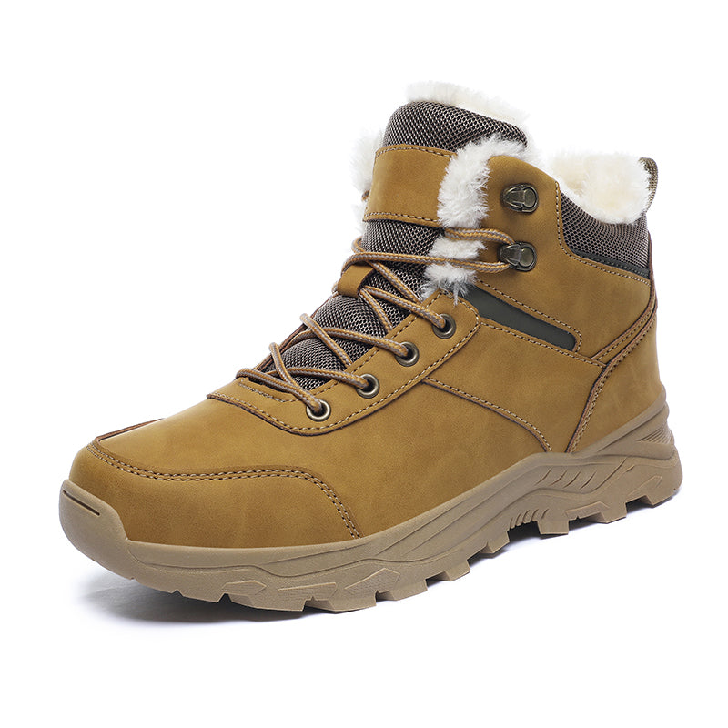 Heren Winterlaars met Isolatie en Antislip Zool Bruin