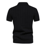 Heren Casual Poloshirt met Lijn Details
