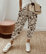 Dames Broek met Elastische Taille en Koordjes Casual Loose Fit