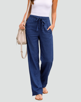 Dames Broek met Wijde Pijpen en Taillekoord
