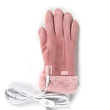 Dames Oplaadbare Verwarmde Handschoenen met Touchscreen Vingertoppen