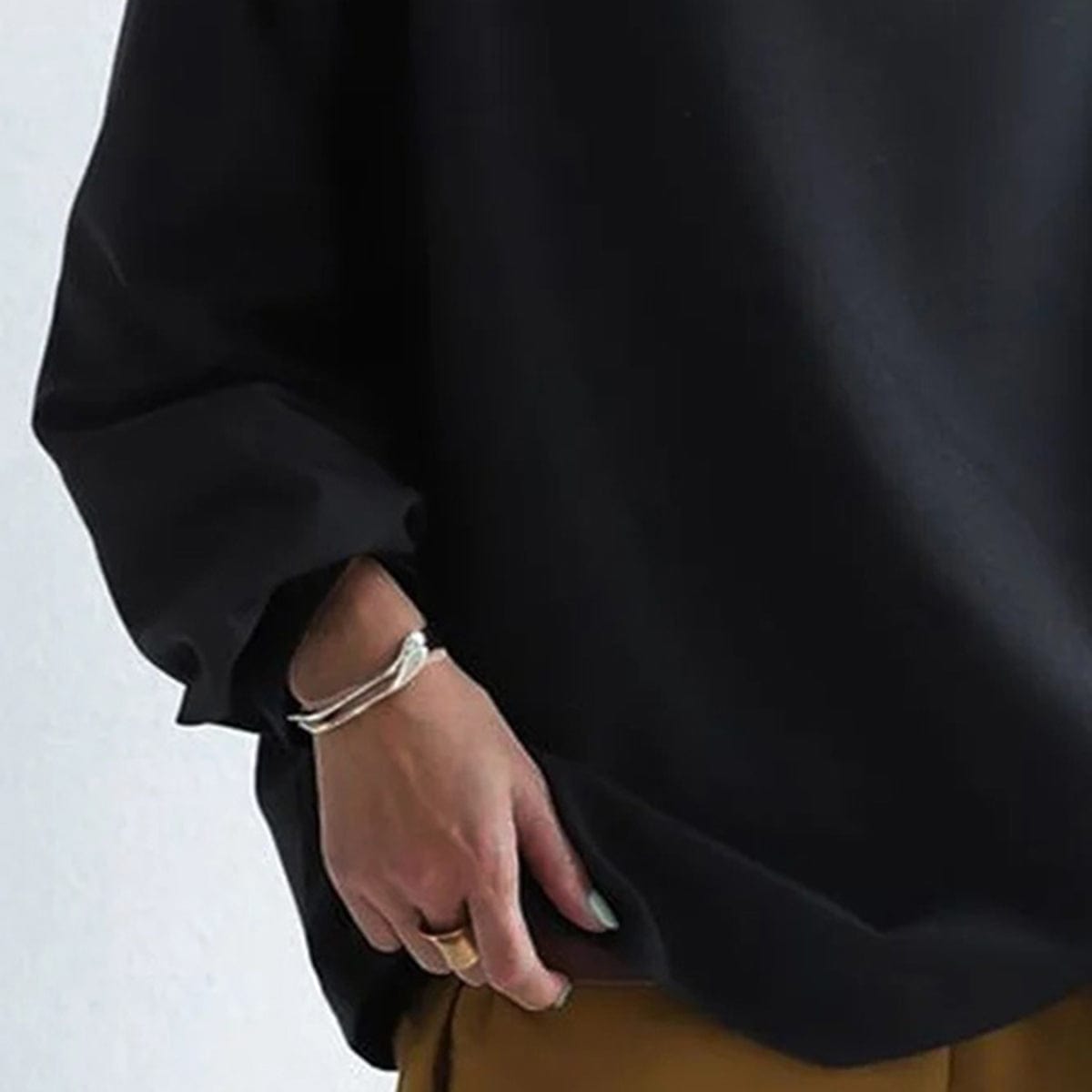 Dames Oversized Sweater met Hoge Kraag en Drop Shoulders