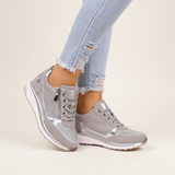 Dames Sneakers met Wigzool, Strass en Zijrits