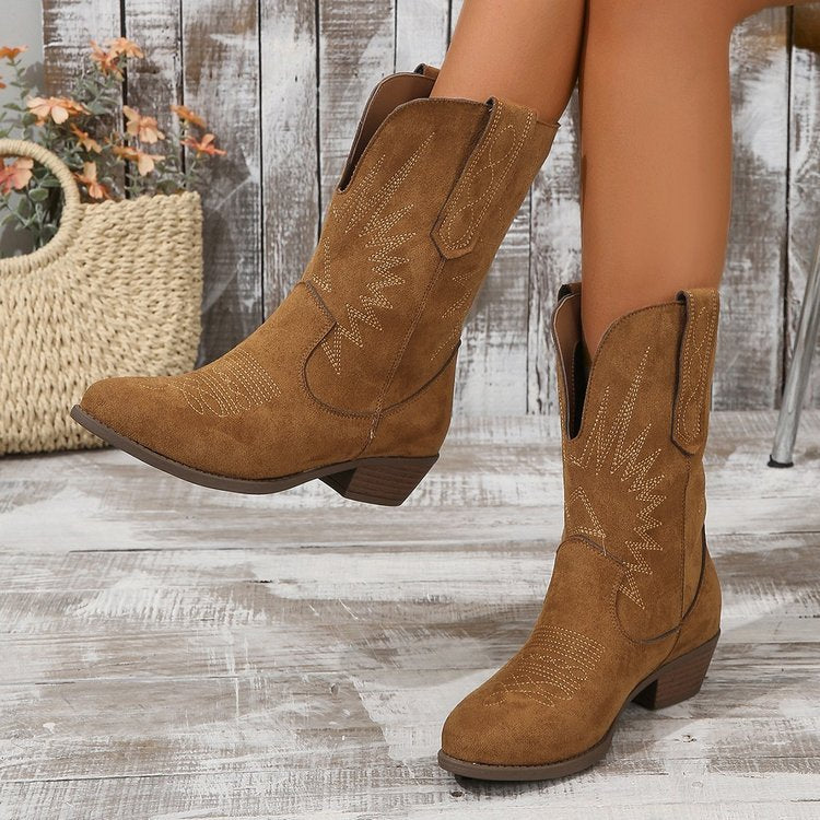 Dames Cowboy Enkellaarzen