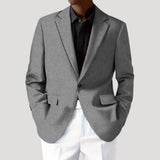 Heren Blazer met Getailleerde Pasvorm en Revers Kraag
