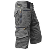 Heren Cargo Shorts met Meerdere Ritszakken en Regular Fit