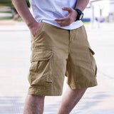 Heren Cargo Shorts met Meerdere Zakken en Regular Fit