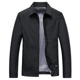 Heren Casual jacket met Ritssluiting en Klassieke Kraag