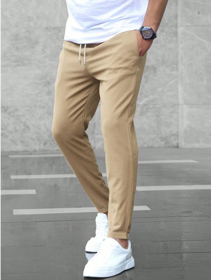 Heren Chino Broek Slim Fit met Trekkoord