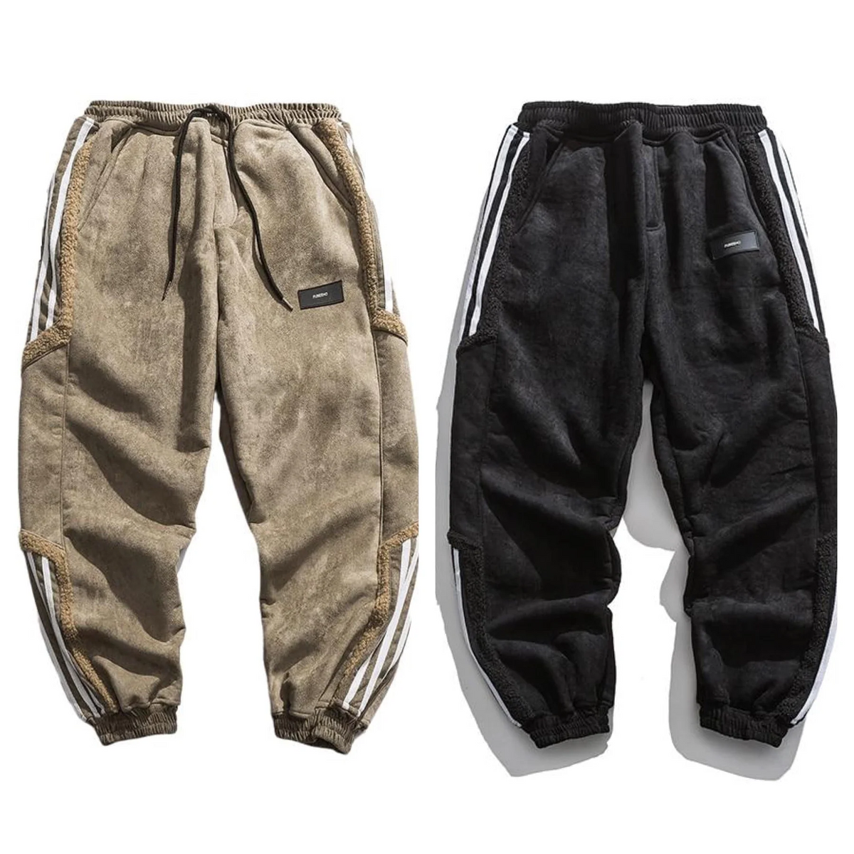Heren Gevoerde Joggingbroek met Tapered Pijpen