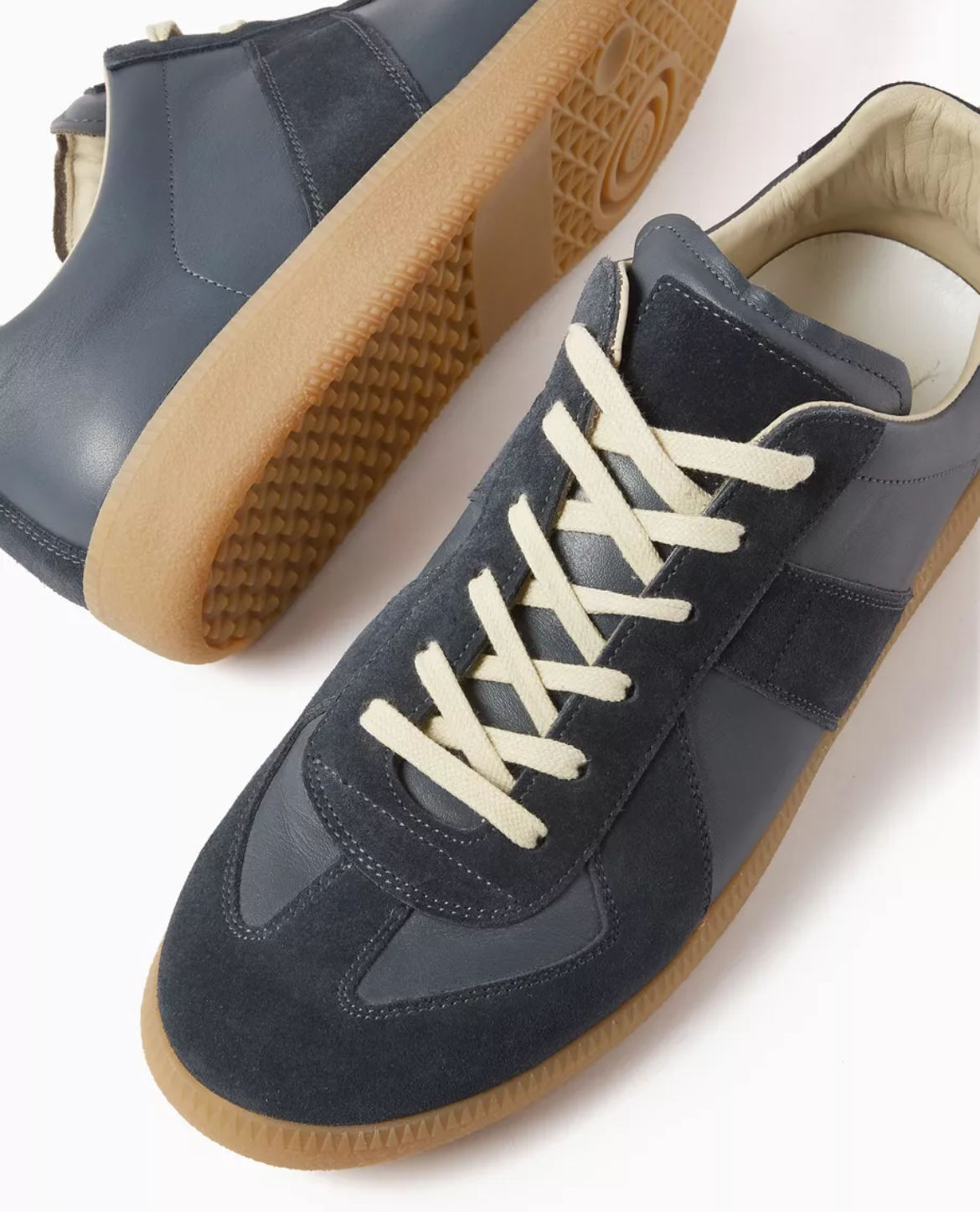 Heren Low Top Sneakers met Vetersluiting en Platte Zool