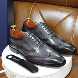 Heren Oxford Schoenen met Wingtip Brogue Details