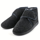 Heren Pantoffels met Klittenbandsluiting en Hoge Enkelband