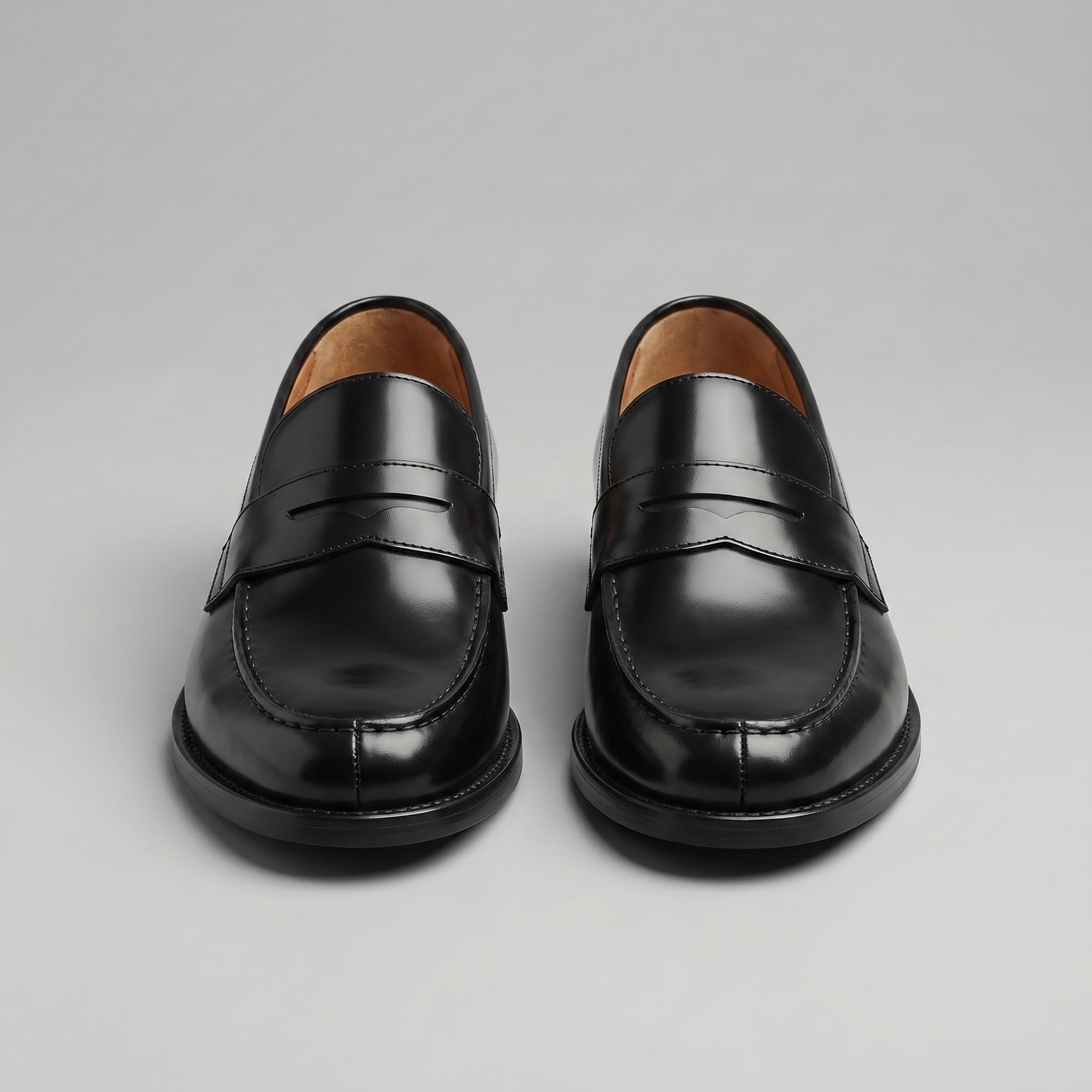 Heren Penny Loafers Slip-on met Ronde Neus en Lage Hak