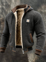 Heren Winterjacket met Capuchon, Ritssluiting en Gevoerd Interieur