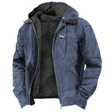 Heren Winterjas met Capuchon en Ritssluiting