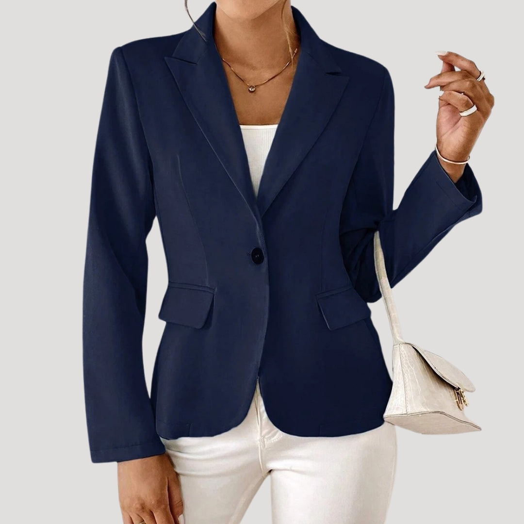 Dames Blazer met Fitted Silhouet en Lichtgewicht Stof 2