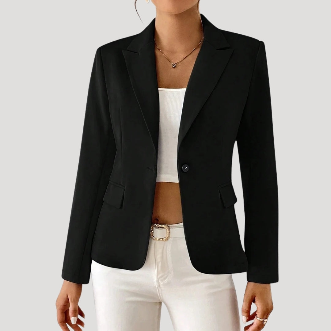 Dames Blazer met Fitted Silhouet en Lichtgewicht Stof 3
