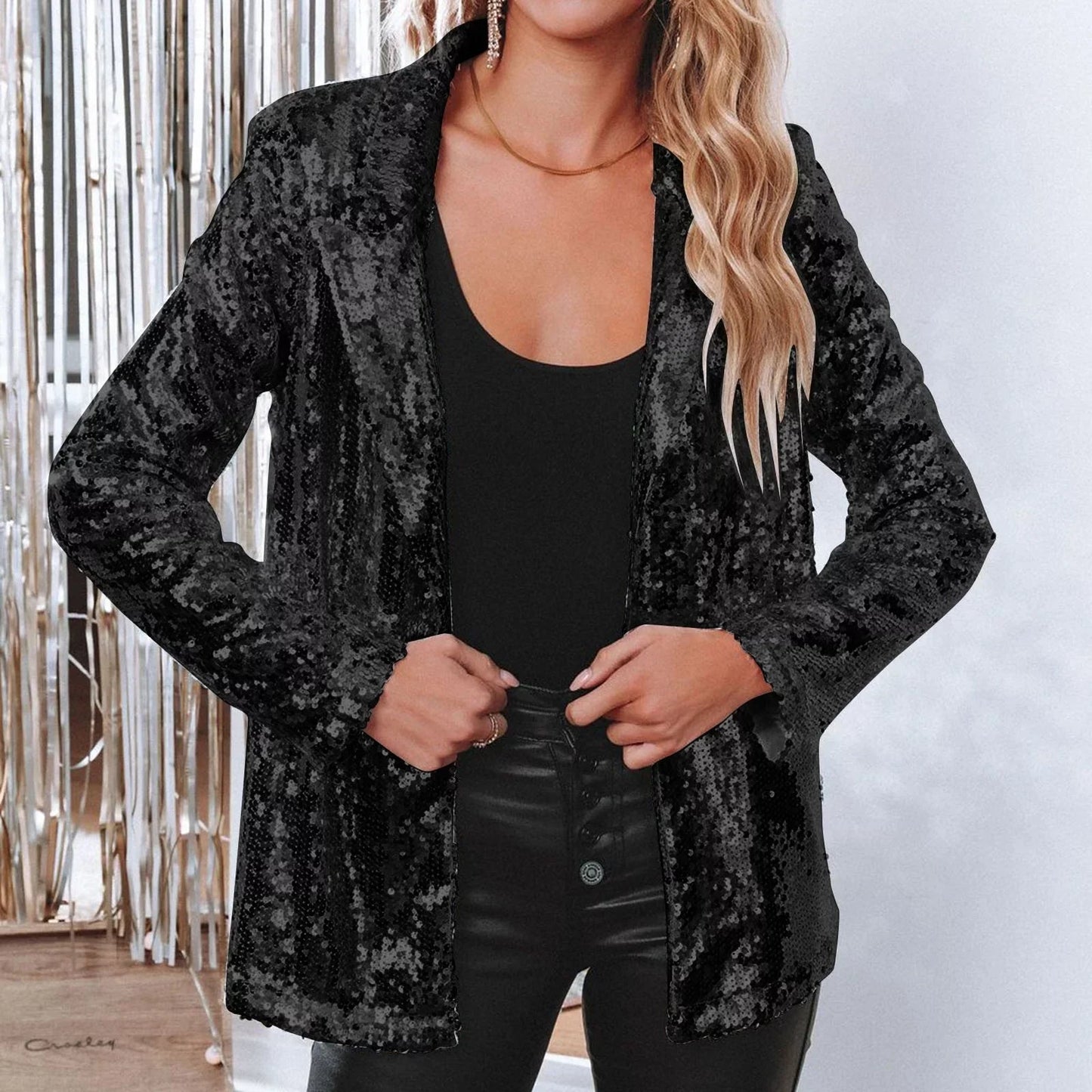 Dames Blazer met Waterdichte Stof en Elegante Snit 3