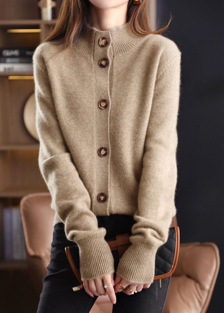 Dames Cardigan van Luxe Cachemire met Elegante Pasvorm en Tijdloos Ontwerp 6