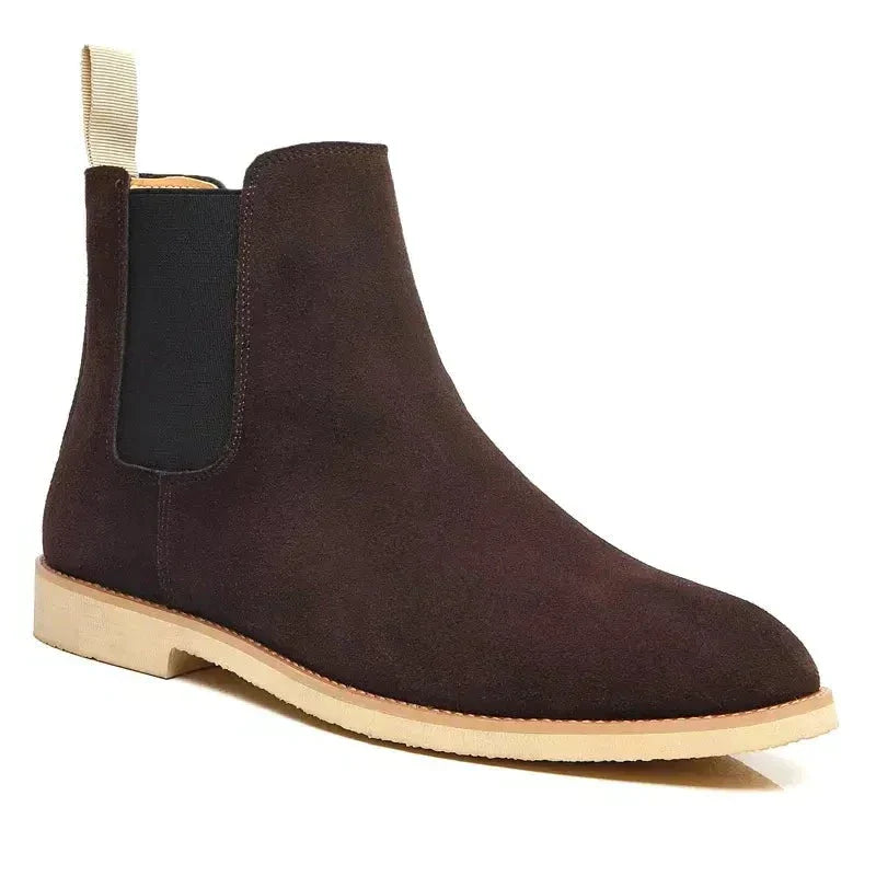 Dames Chelsea Boots van Kalfs Suède met Leren Binnenzool en Gestikt Bovenwerk 2