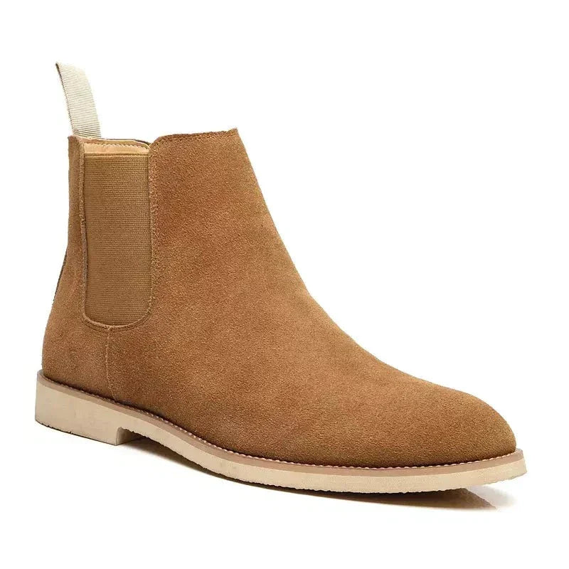 Dames Chelsea Boots van Kalfs Suède met Leren Binnenzool en Gestikt Bovenwerk 4