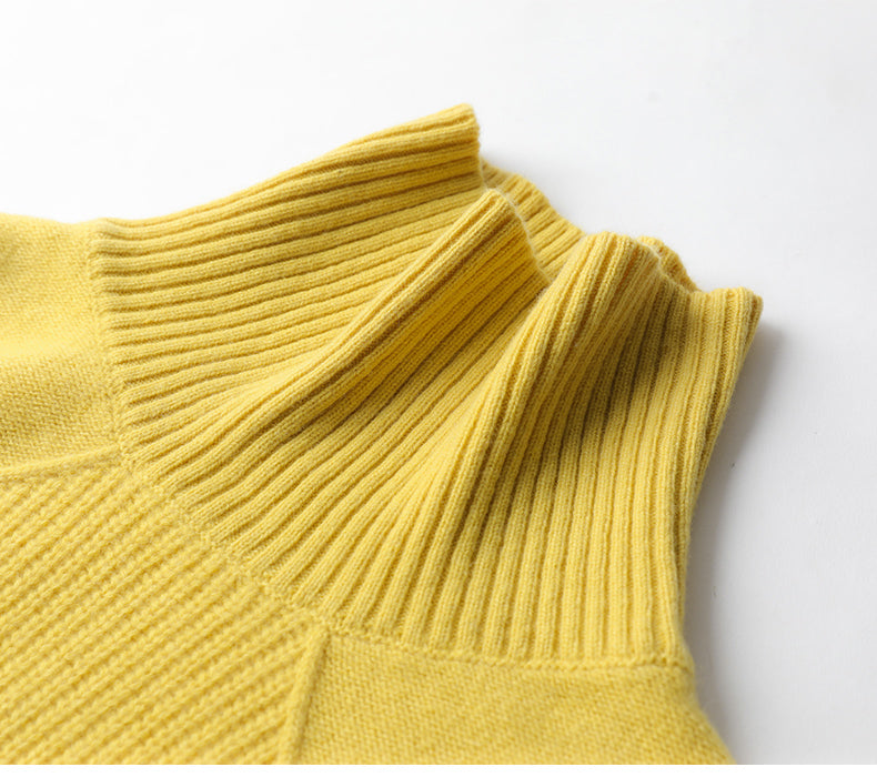 Dames Coltrui van Cashmere met Luxe Comfort en Hoge Kraag 7
