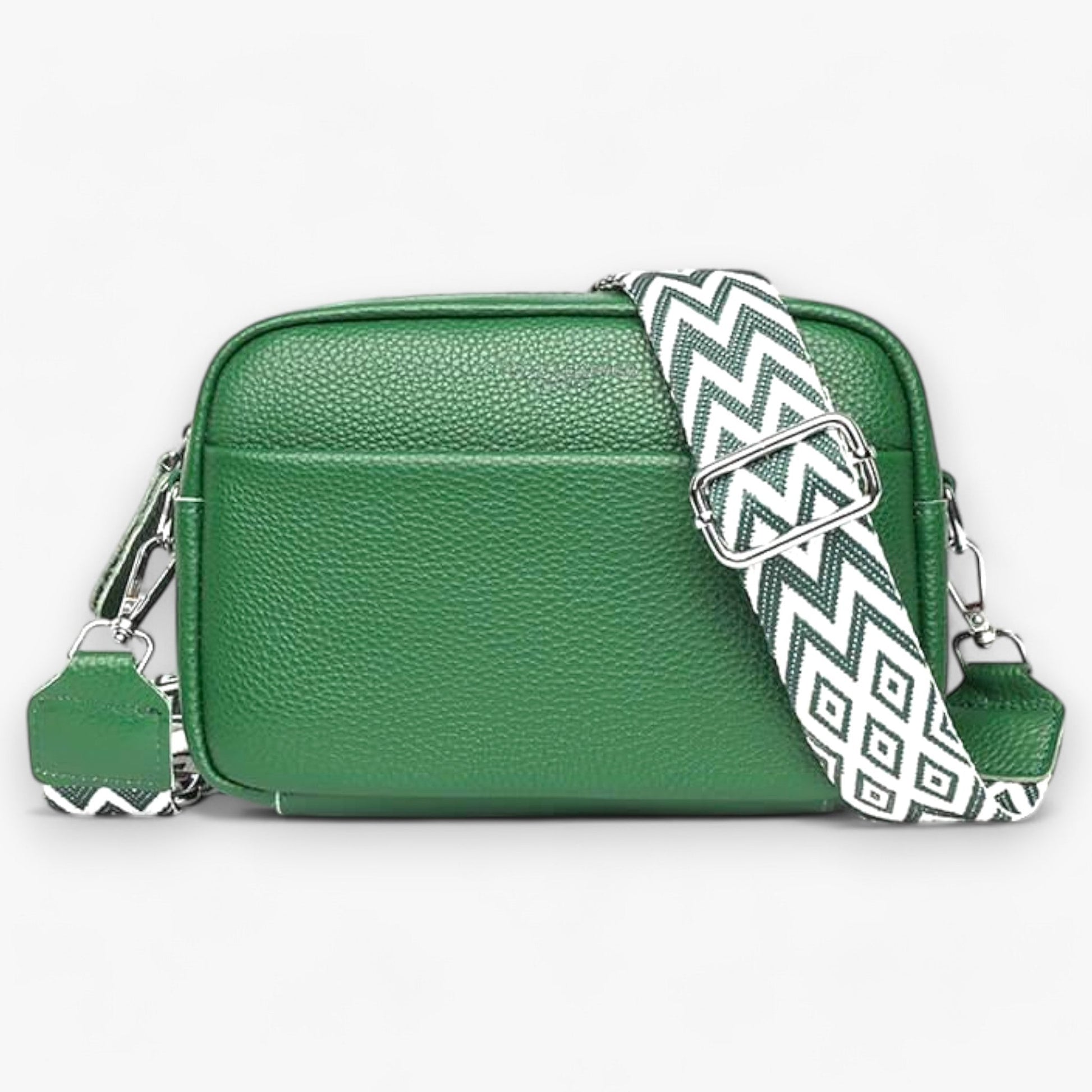 Dames Crossbody Tas van Leer met Rits en Ruime Opbergruimte 3